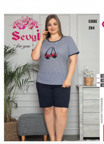 Piżama damska (2XL-4XL)